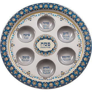Aluminium Passover Plate Blue