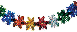 6" 24 Section Multi Colored Garland
