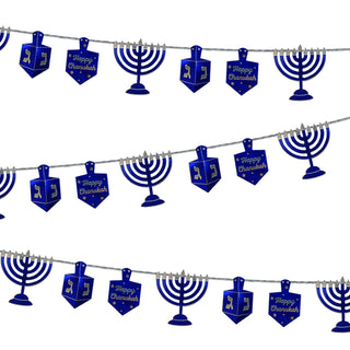 Chanukah Blue/Silver Foil Garland