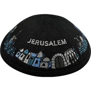 Linen Kippah Jerusalem