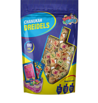100 Natural Wood Dreidels