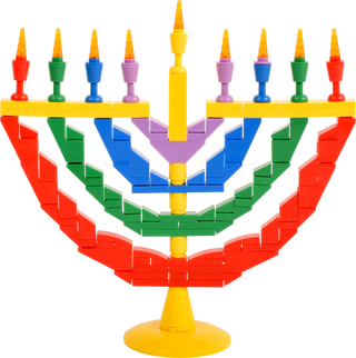 Bricks Menorah Set