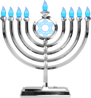 LED menorah Classic - Silver