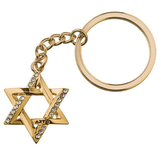 Nickel Magen David Keychain