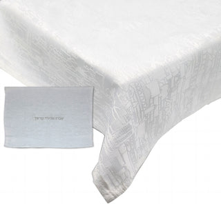 Tablecloth and Challah Cover Jerusalem