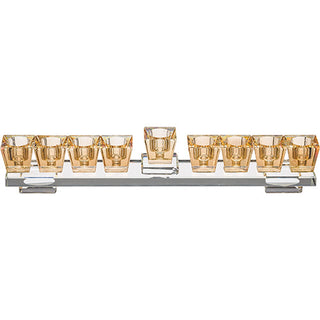 Elegant Crystal Menorah