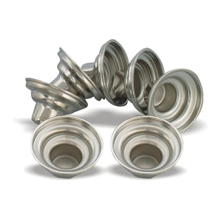 Nickel Oil / Candle Holder 2pk