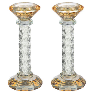 Crystal Candlesticks 16.5cm