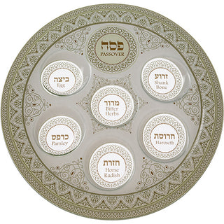Glass Passover Plate