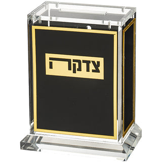 Lucite Tzedakah Box