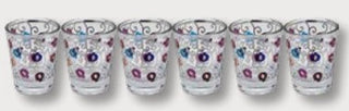 Set of Six Glass Liquor Cups
