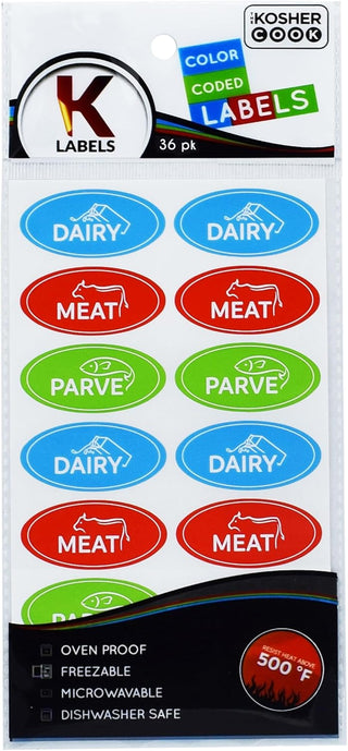 Kosher Labels - Meat, Dairy, Parve