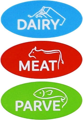 Kosher Labels - Meat, Dairy, Parve