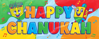 Chanukah Plastic Wall Banner