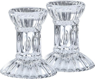 2pk. 3" Glass Candlesticks