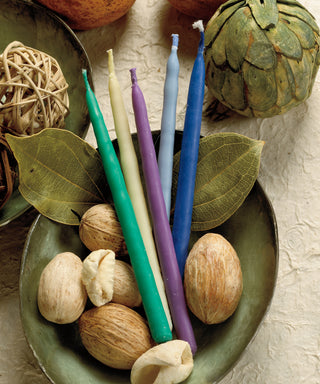 Chanukah Candles -Multi Color Pure Vegetable Wax