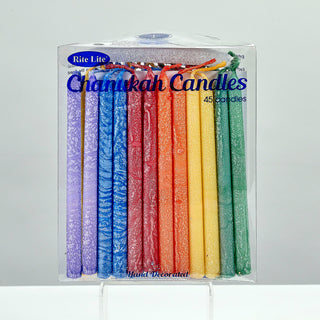 Premium Frosted Chanukah Candles