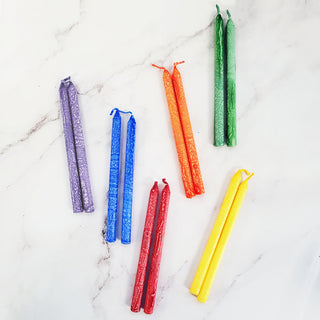 Premium Frosted Chanukah Candles