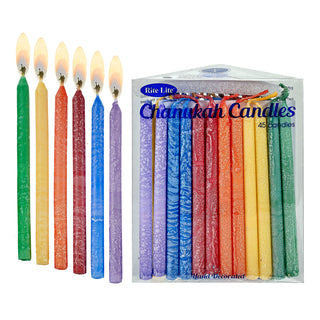 Premium Frosted Chanukah Candles