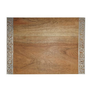 Challah Board - Wood + Metal Cutout