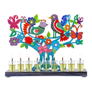 Menorah - Laser Cut, Hand Painted