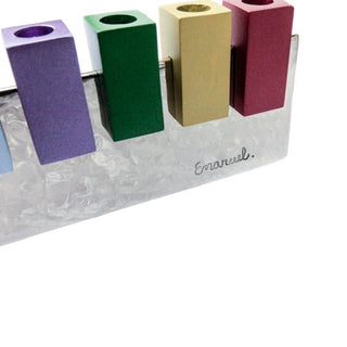 Hanukkah Menorah "L" - Multicolor