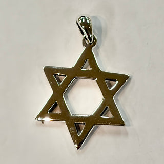 Silver Star of David Small Medium