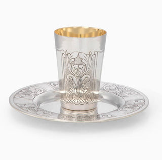 Buket Kiddush Cup & Plate Set