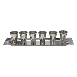 6 Small Cups + Tray - Hammer Work