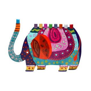 Hanukkah Menorah - Elephant