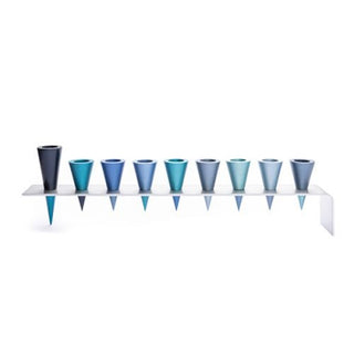 Hanukkah Menorah - Strip + Cone