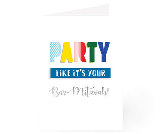 Bar Mitzvah Card - Hand Made