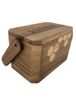 Wood Esrog Box With Wood Handle