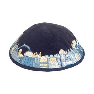 Kippah - Velvet + Embroidered