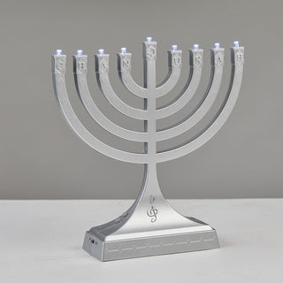 Silvertone “Dancing Lights” Musical Menorah