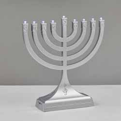 Silvertone “Dancing Lights” Musical Menorah