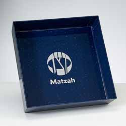 Square Navy PS Matzah Tray