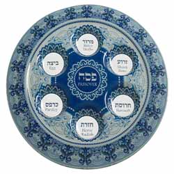 Glass Seder Plate