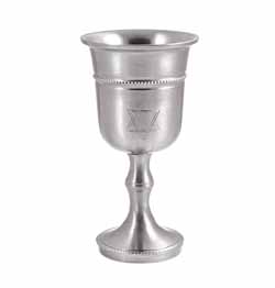 Elegant Kiddush Cup with Star of David