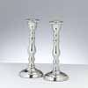 Set of 2 Nickel Plated Candlesticks