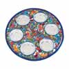 Pessach Seder Plate - Aluminium Hand Painted